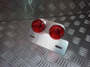 Twin Round Stop & Tail Light from Triumph Custom Parts